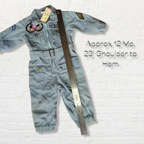 NWT Vintage Air Force Infant Romper 12 Months The May Company - Picture 8 of 8
